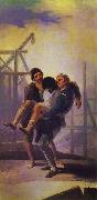 Francisco Jose de Goya The Injured Mason Spain oil painting artist